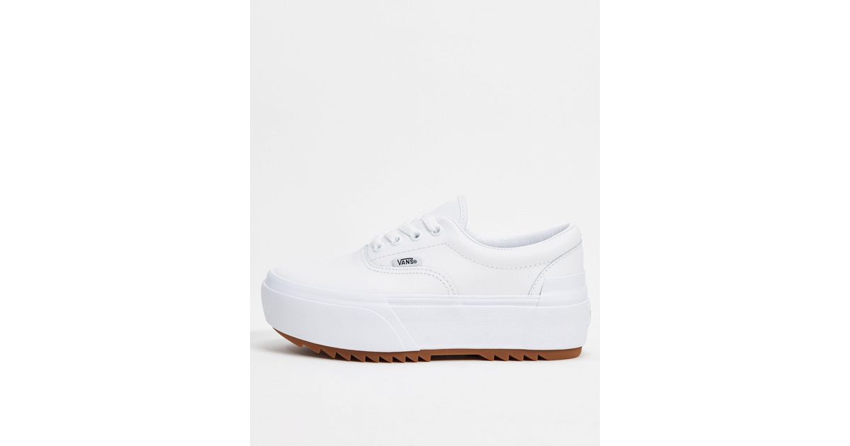 Vans era stacked blancas sales
