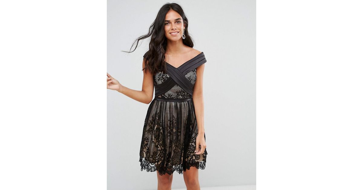 forever unique lace skater dress
