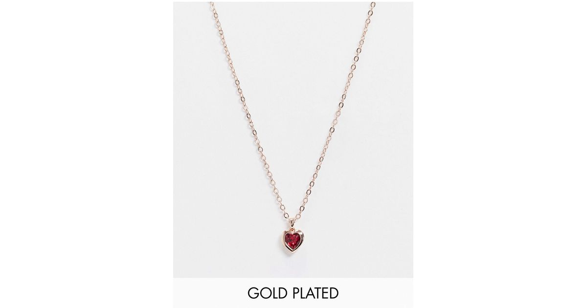 Ted Baker Hannela Rose Gold Pendant Necklace With Red Swarovski Crystal In Metallic Lyst Ted Baker Hannela Rose Gold Pendant Necklace With Red Swarovski Crystal In Metallic Lyst