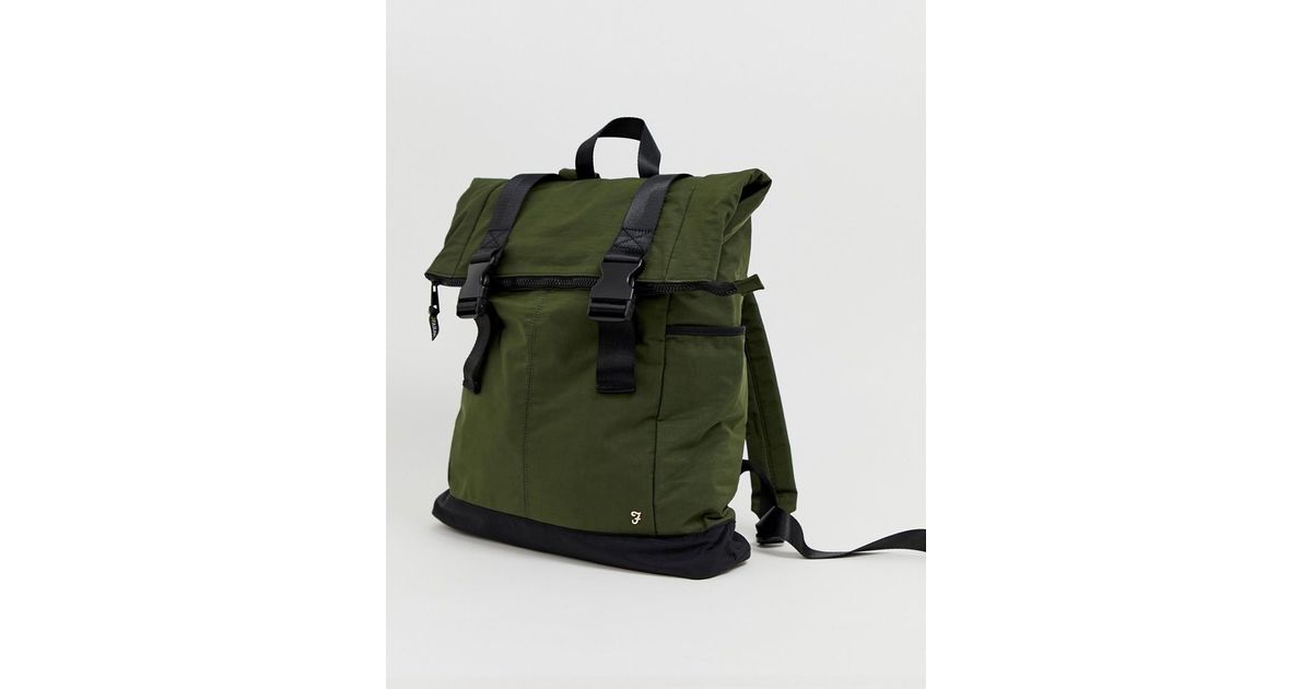 farah nylon backpack in black