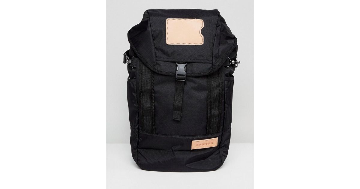 eastpak fluster merge full black backpack