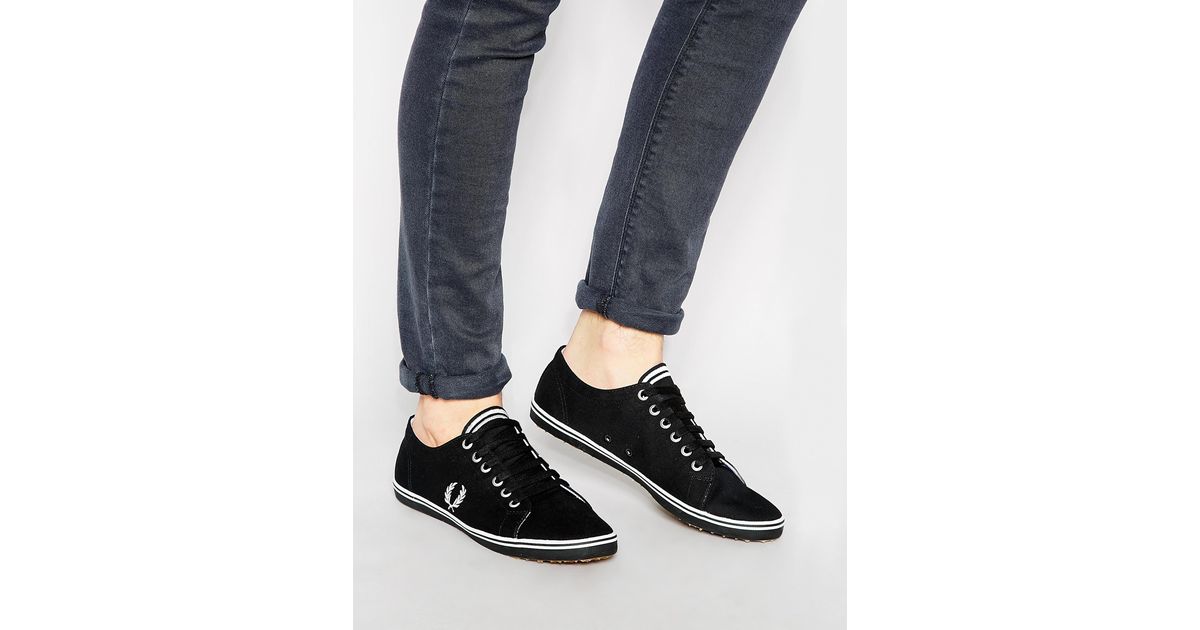 Fred perry kingston twill plimsolls hot sale