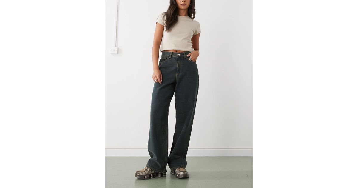 Collusion X001 Antifit Mid Rise Jean in Black | Lyst