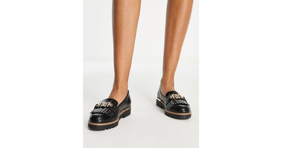 River Island Branded Loafer in Black Lyst UK
