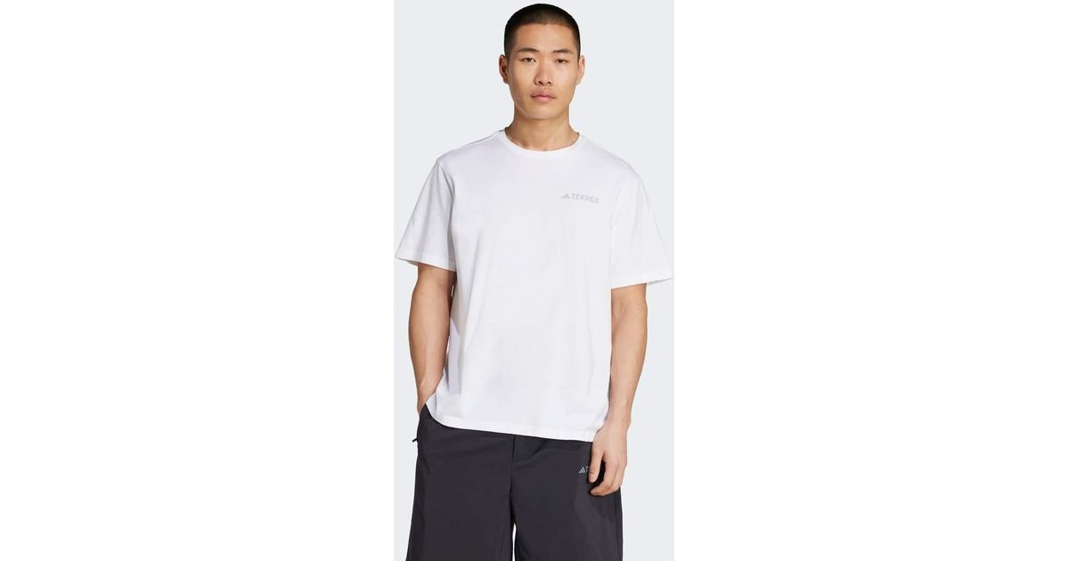 adidas Originals Polygiene Graphic Tee in White for Men | Lyst UK