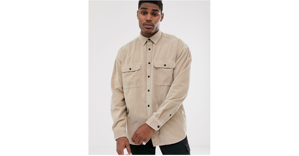 ASOS Corduroy Oversized Cord Shirt With 