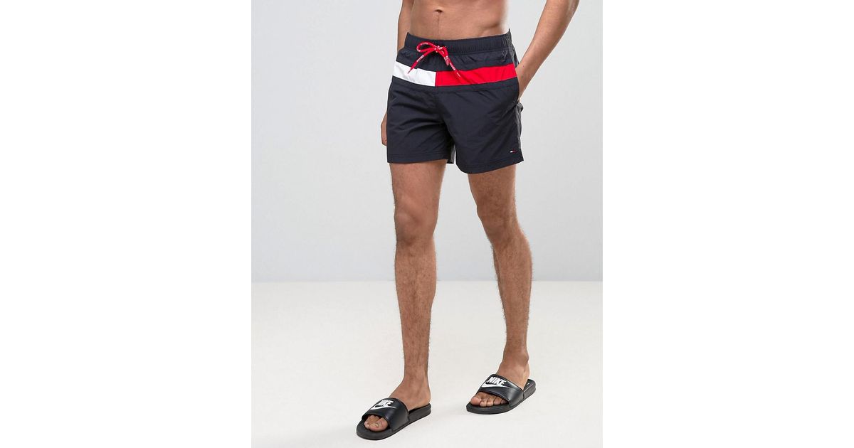 black tommy hilfiger swim shorts