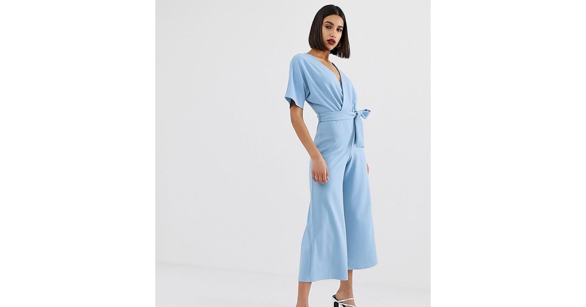 blue jumpsuit pretty little thing
