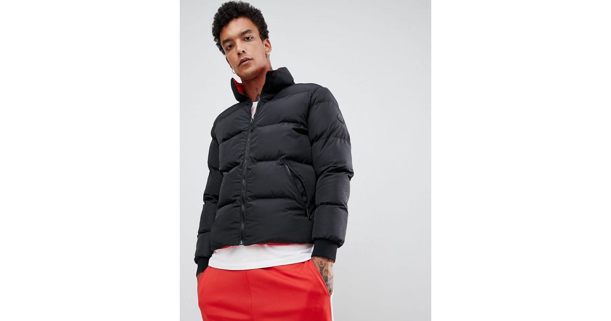 Criminal Damage Synthetic Reversible Puffer Jacket in Black for Men | Lyst  Canada
