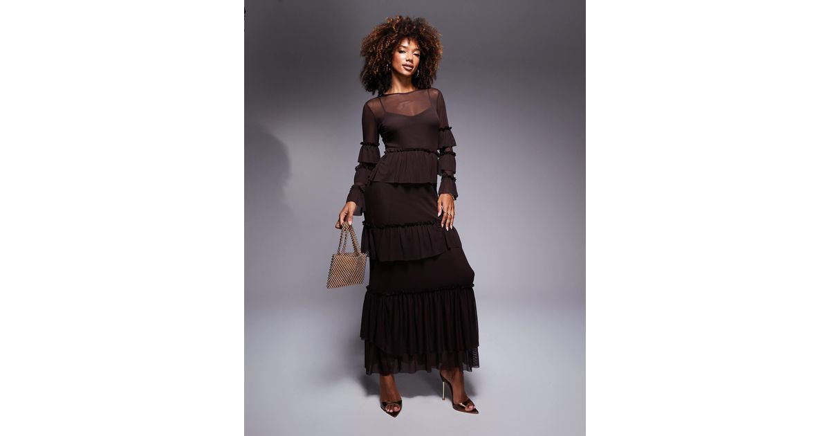 never fully dressed sheer dress Buy NEVER FULLY DRESSED Perrie Sheer-sleeved Maxi Dress - Black At 69% Off