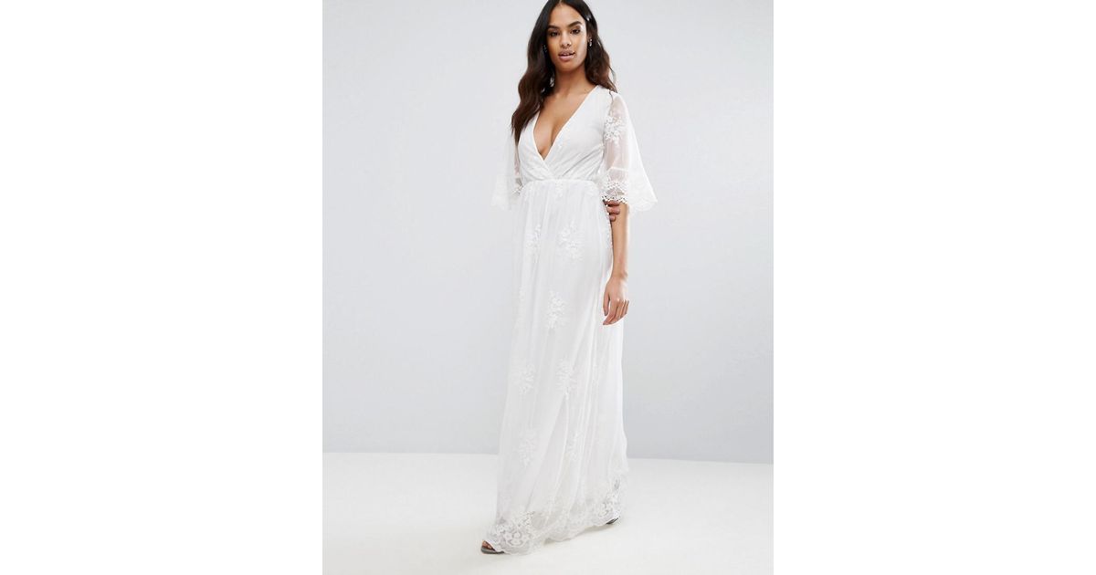 club l white maxi dress