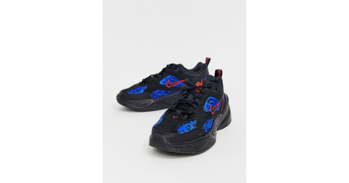 nike multi animal print m2k tekno trainers