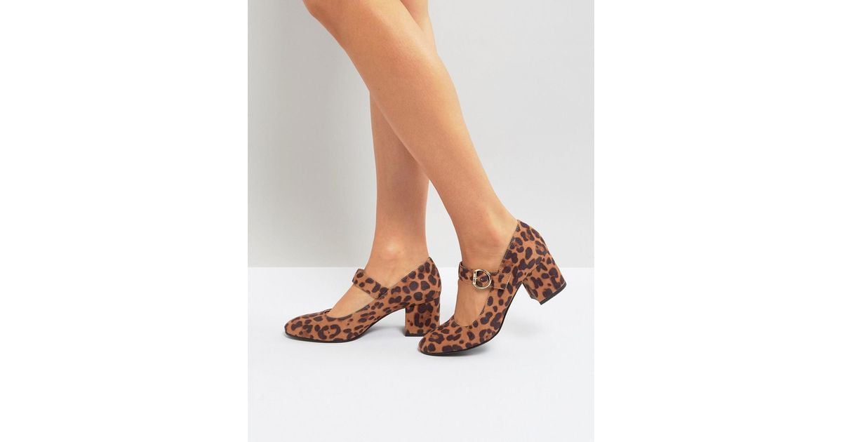 leopard mary jane pumps