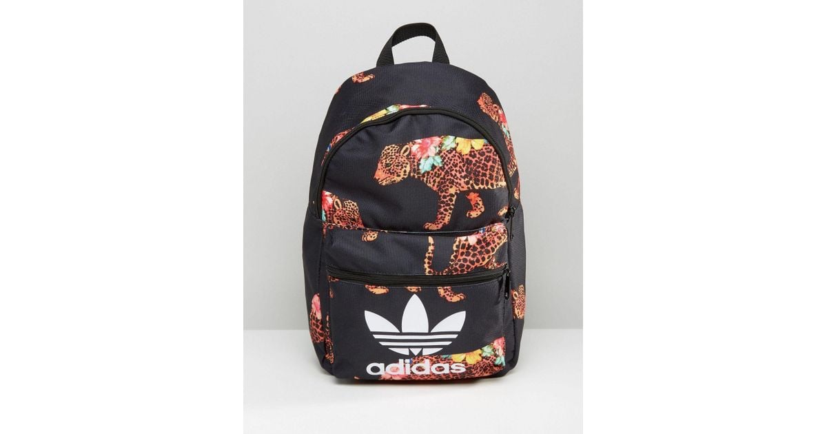adidas Canvas Originals X Farm Multi Leopard Print Backpack With Trefoil  Logo | Lyst