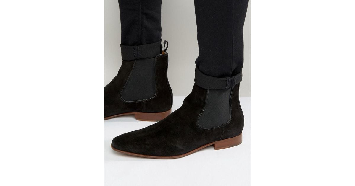 aldo biondi suede chelsea boots