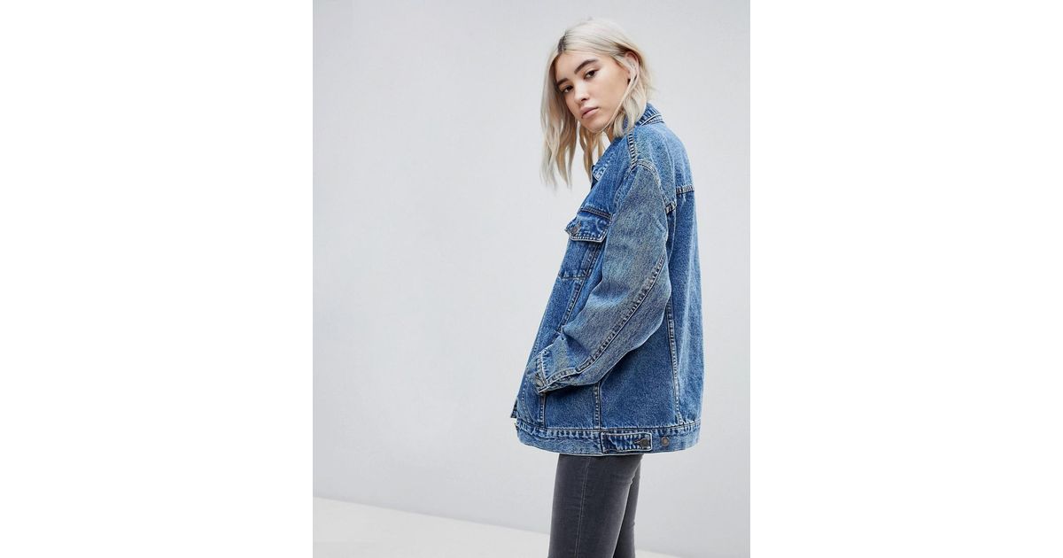 cheap monday upsize denim jacket