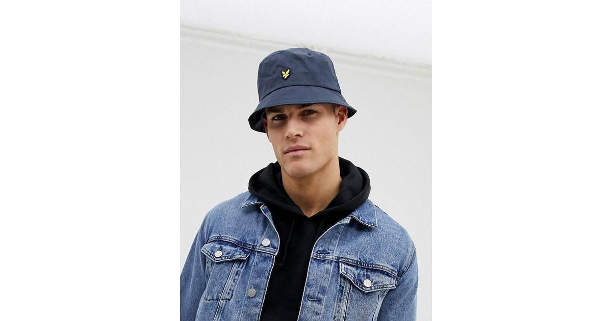Lyle \u0026 Scott Ripstop Bucket Hat In Navy 