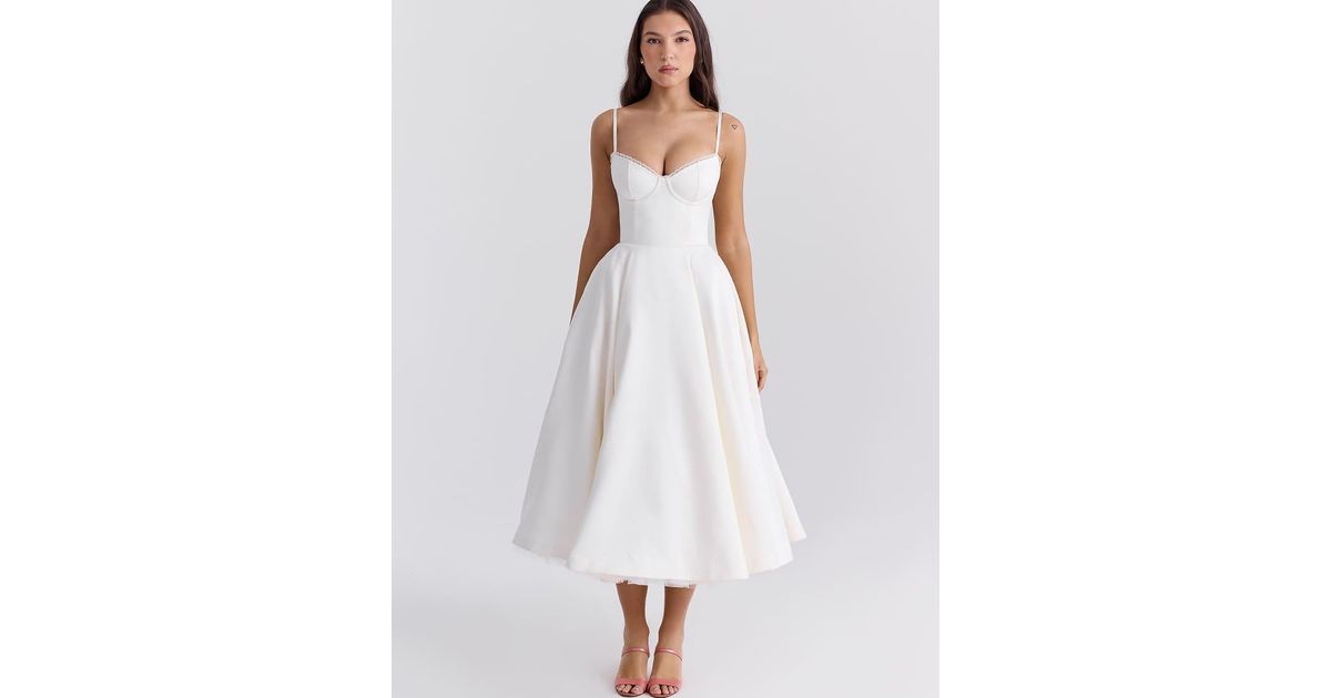 knee length dresses for ladies Louisa Tulle Midi Dress 8 main image 0