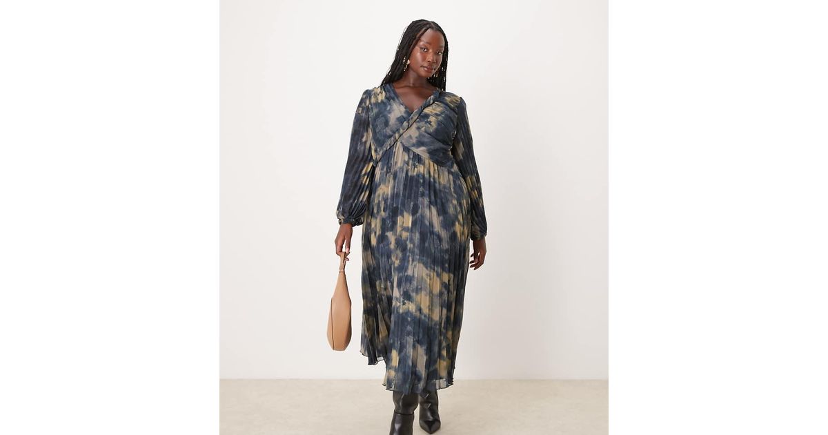 knee length dresses for ladies Rent ASOS DESIGN Drape Twist Front Bandeau With Rouleaux Strapping And  Invisible Mesh Maxi Dress In Navy