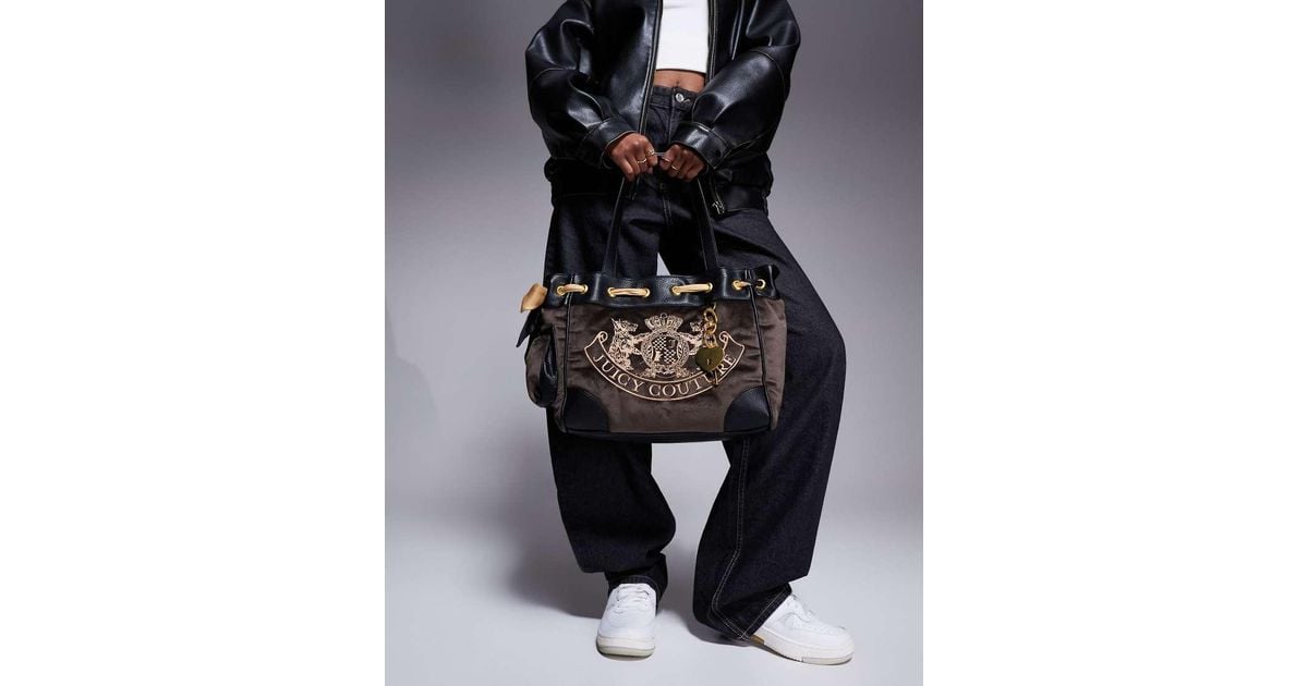 Juicy Couture Daydreamer Y2k Logo Double Handle Shoulder Bag