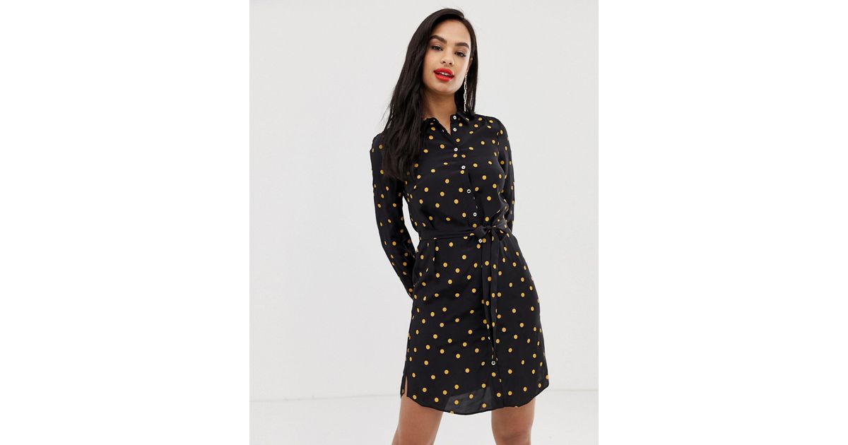 oasis spot shirt dress