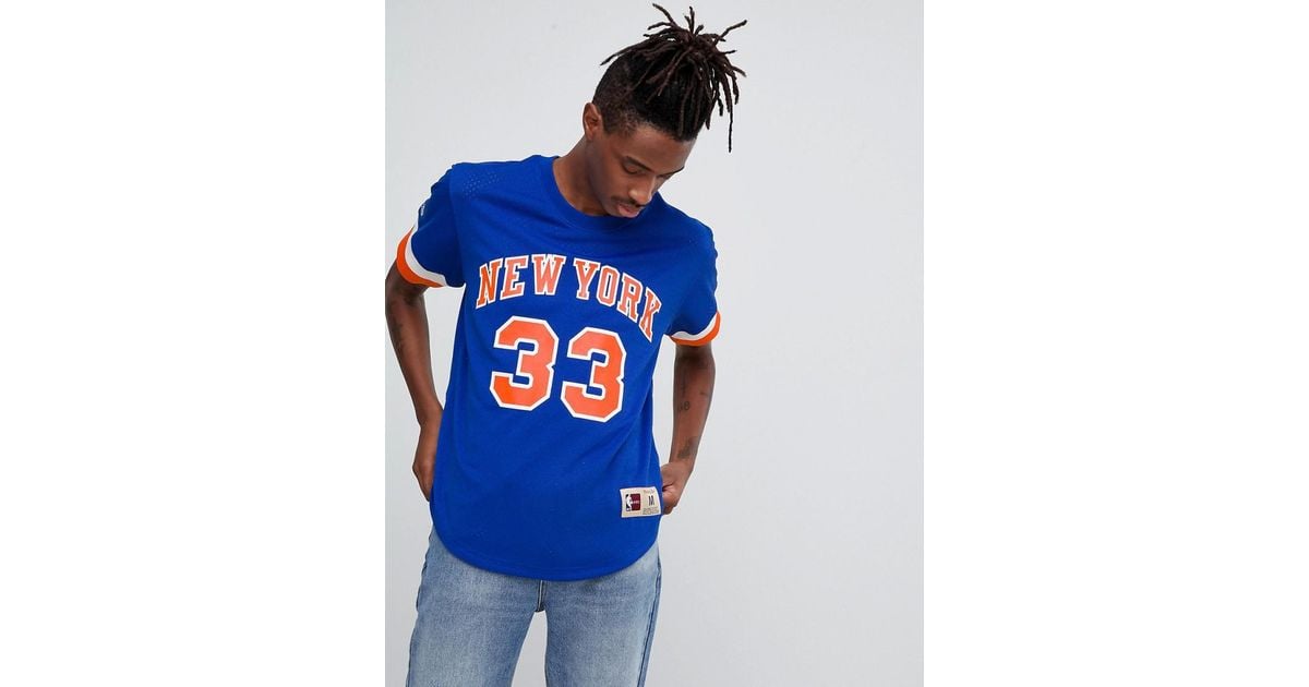 Mitchell & Ness Nba New York Knicks Mesh T-shirt in Blue for Men | Lyst
