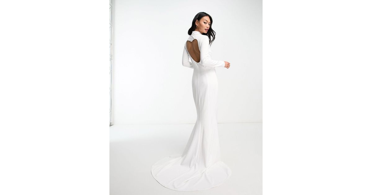 Mesh Long Sleeve Dress Mermaid Maxi Dress Modern Bridal, 53% OFF