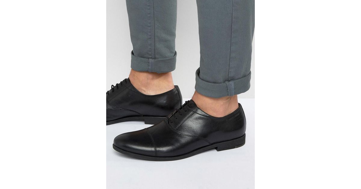 Vagabond Leather Linhope Oxford Toe Cap Shoes in Black for Men - Lyst