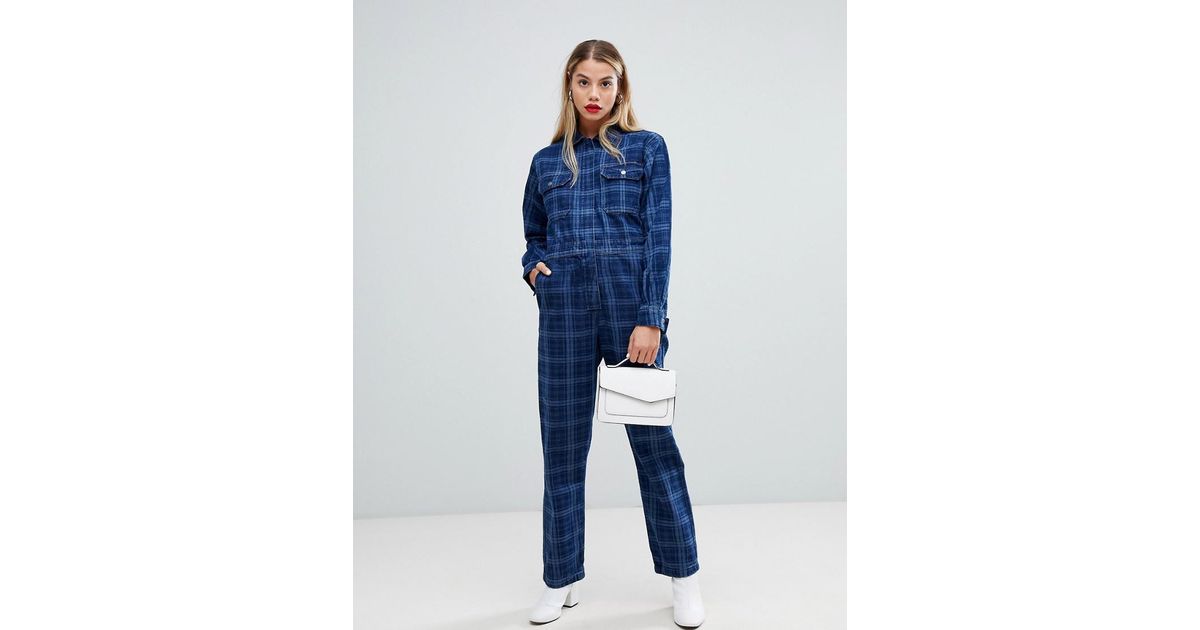 denim boiler suit asos