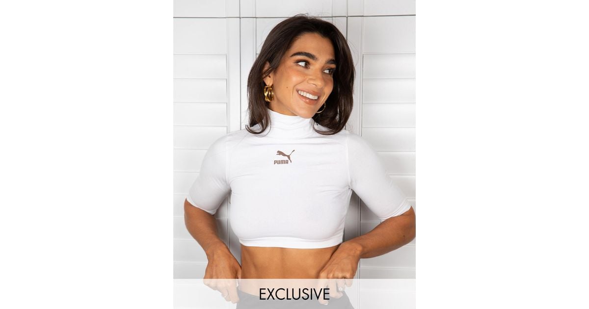 White puma crop top 2025