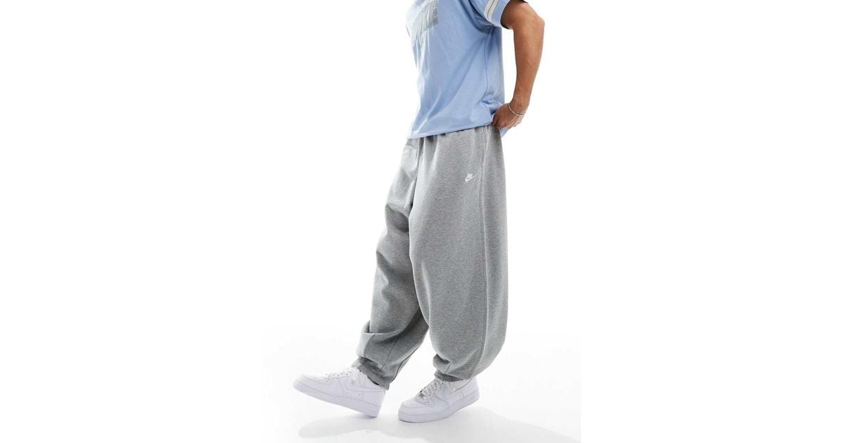 French Terry Gray Oversized Joggers Nike Club French Terry