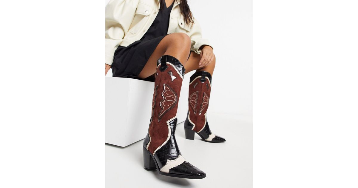 Stradivarius Cowboy Boot Lyst