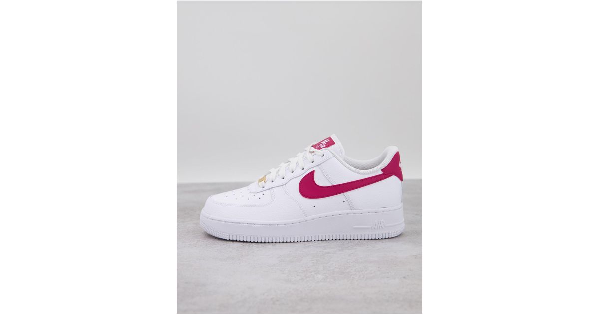 Nike – air force 1 '07 – sneaker und edlem rot in Weiß | Lyst DE