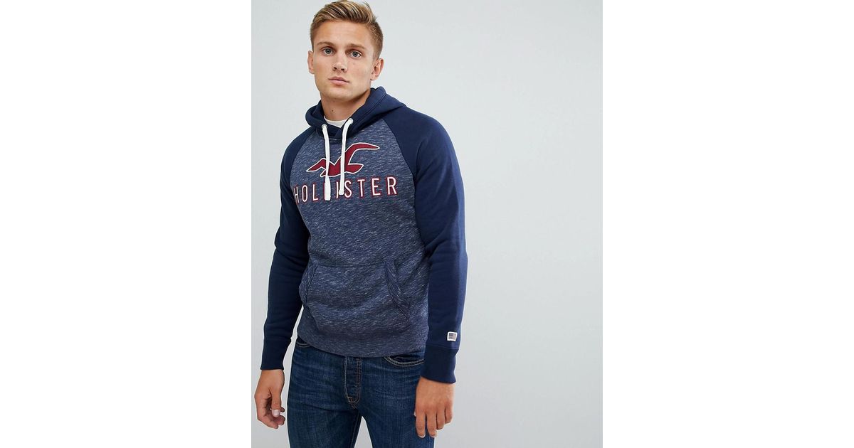 navy blue hollister hoodie