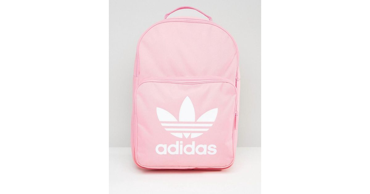 Lyst Adidas Originals Trefoil Logo Backpack In Pink