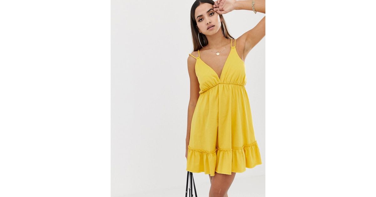 yellow mini sundress