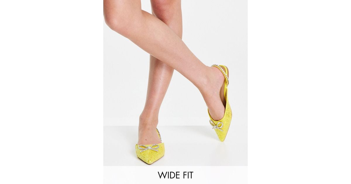 ASOS Wide Fit Liana Slingback Pointed 