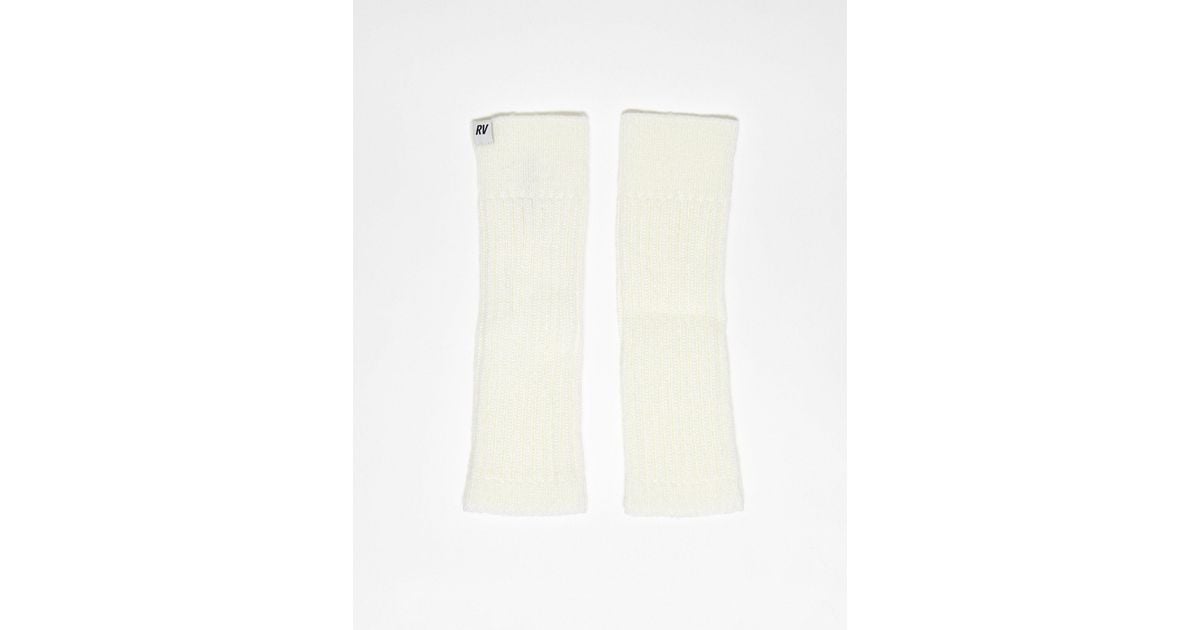 Reclaimed (vintage) Leg Warmer Knit in White Lyst