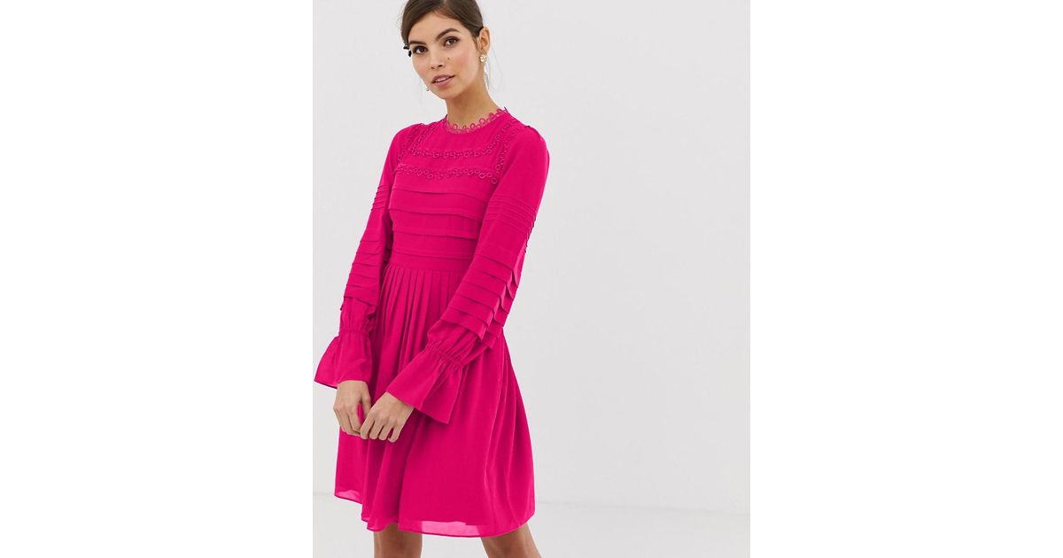 ted baker arrebel lace trim dress