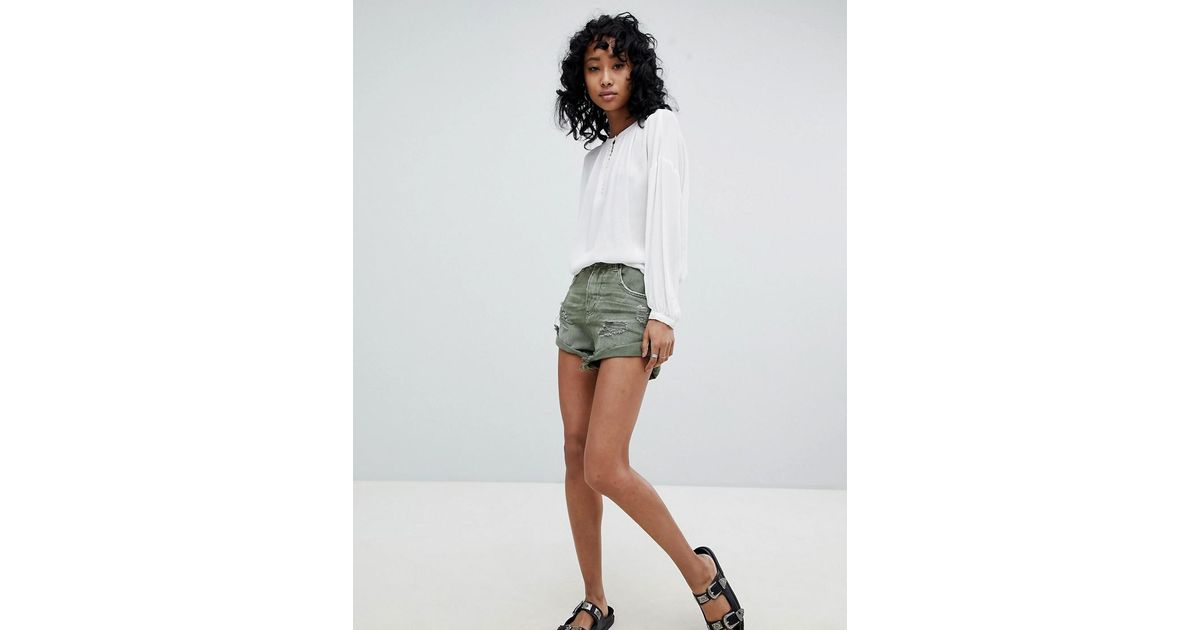 one teaspoon green shorts