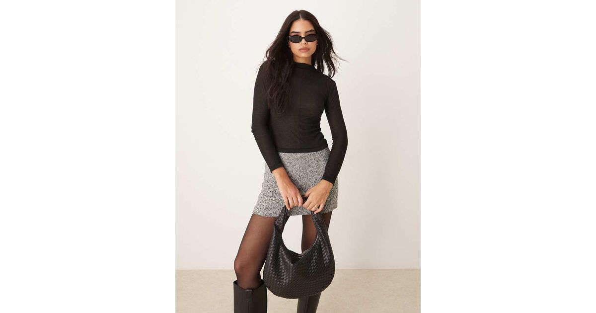 Neppy ASOS Exposed Seam Neppy Long Sleeve High Neck in Black | Lyst UK
