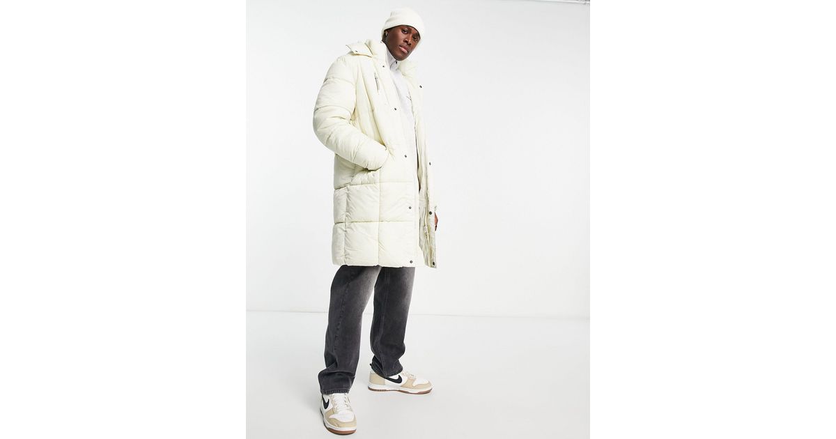 river island longline parka