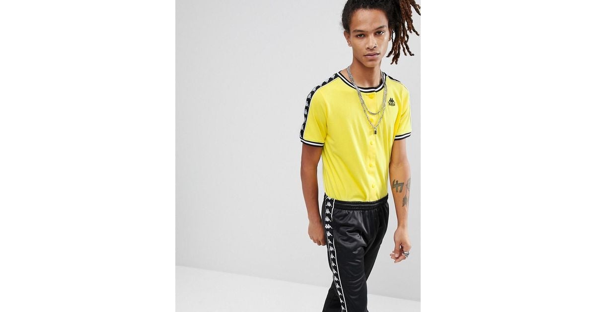 yellow kappa shirt