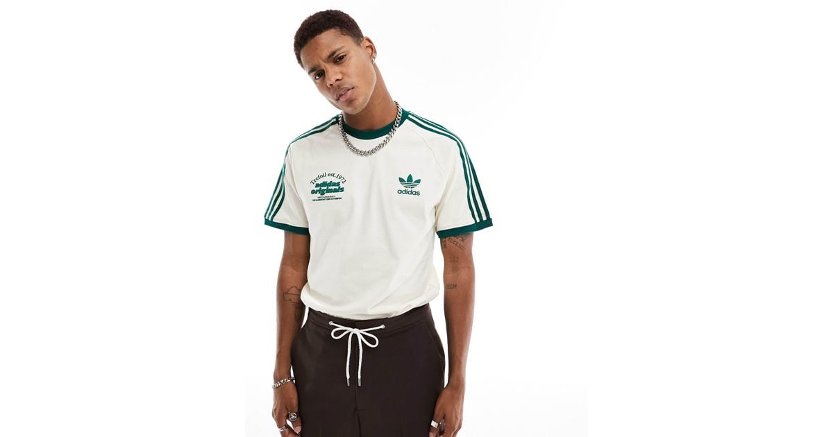 Asos Adidas Noir Et Vert Adidas Originals Adidas Adicolor T-shirt