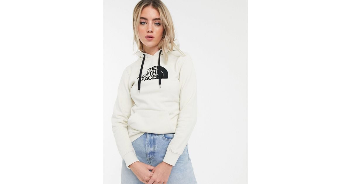 north face cream hoodie