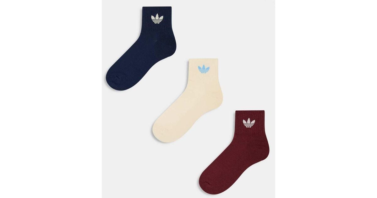 adidas Originals Ankle Socks in Blue for Men Lyst UK