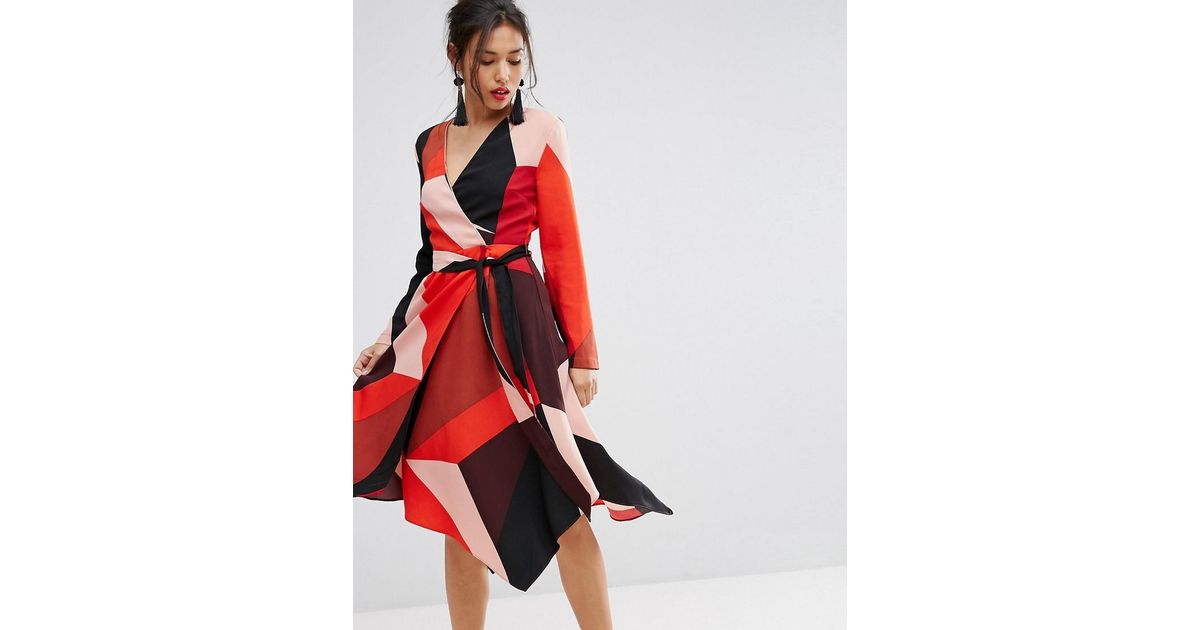 Warehouse Synthetic Colourblock Wrap 