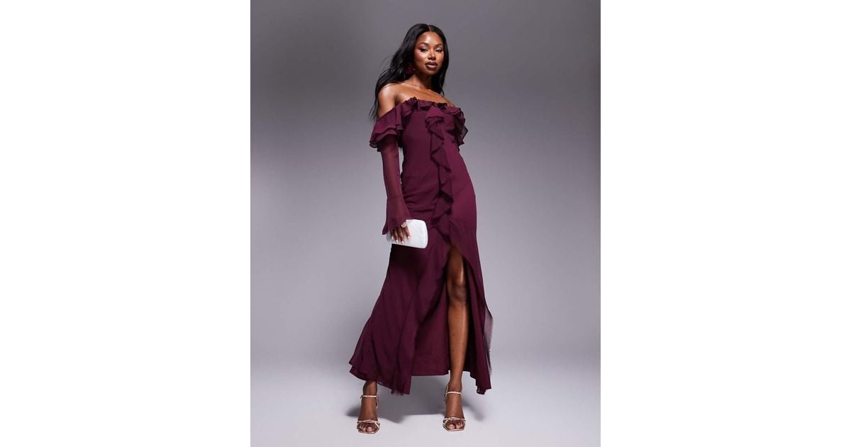 bardot cut out frill dress Bardot Cut Out Frill Dress in Floral