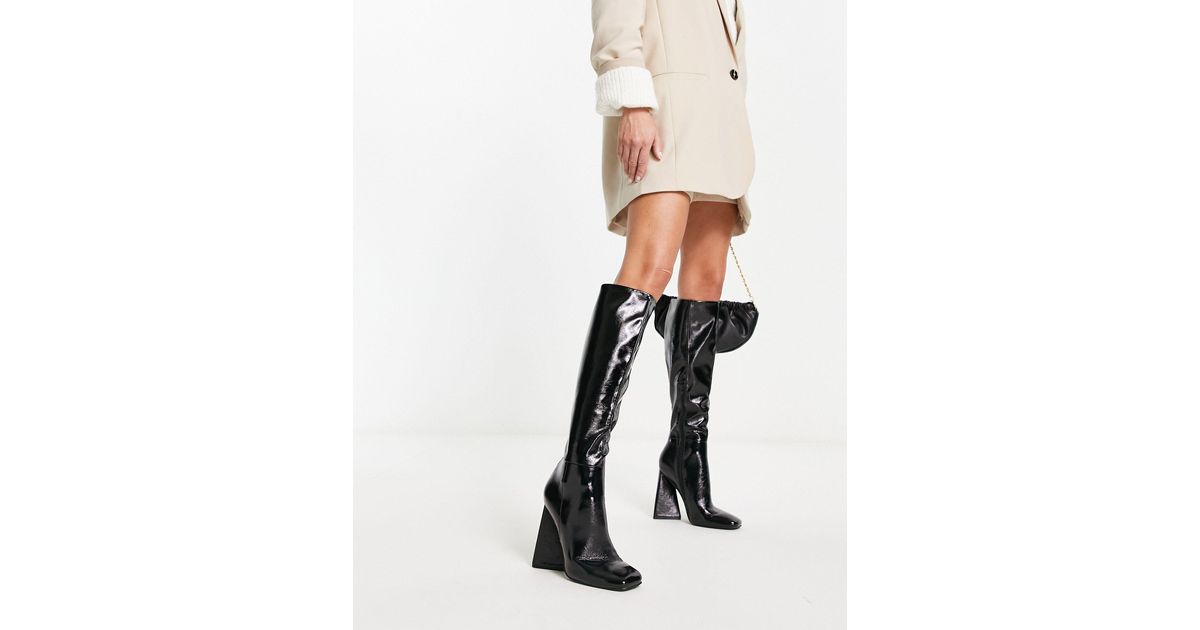 asos claudia knee high boots
