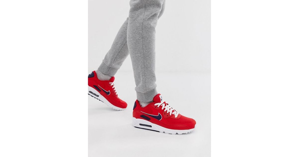 NIKE AIR MAX 90 ESSENTIAL UNIVERSITY GOLD Men's Nike Air Max 90 Essential AJ1285 601 University Red